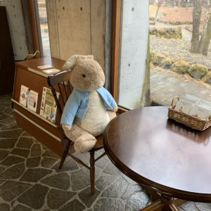 軽井沢絵本の森美術館のピーターラビットコーナー