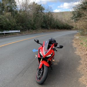 走りやすさ抜群の西伊豆マーガレットラインにてwith CBR650R