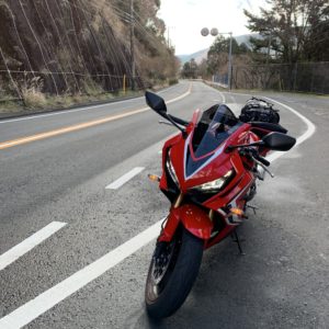 Wetな状態になった伊豆R414 with CBR650R