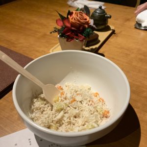 レジーナリゾート旧軽井沢の犬用ディナー