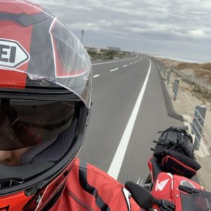 九十九里有料道路にてCBR650Rと