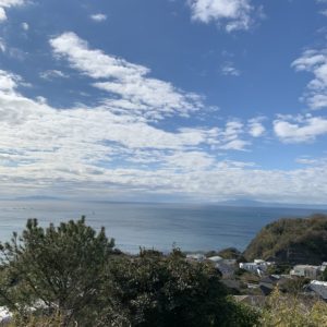 逗子披露山公園からの相模湾の眺め