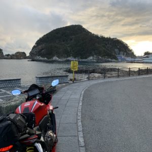 下田公園の南端・赤根島with CBR650R