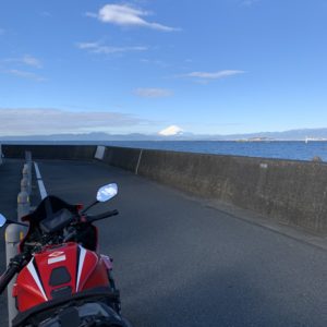 葉山の富士山ビューwith CBR650R