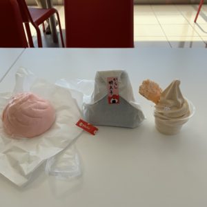 かねふく めんたいパーク大洗のフードコーナーにて