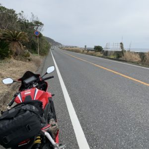 のびやかなストレートが続く房総フラワーラインにてwith CBR650R②