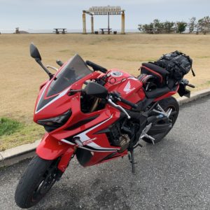 道の駅ちくら潮風王国の広場にてwith CBR650R②