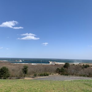 ひたち海浜公園・みはらしの丘にて海を眺める