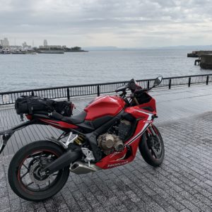 浦賀・海辺で雨宿りwith CBR650R③
