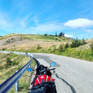 美ヶ原公園沖線の美しくも切ない復路にてwith CBR650R②
