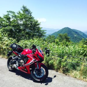 磐梯吾妻スカイライン・吾妻八景「国見台」にてwith CBR650R②