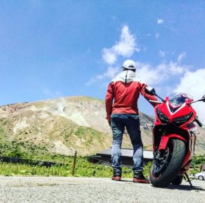 磐梯吾妻スカイライン・吾妻八景のハイライト「浄土平」にてwith CBR650R&chizuo