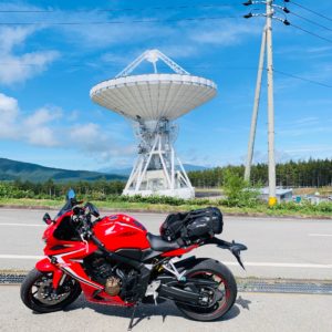 蓼科スカイライン・JAXA深宇宙探査用アンテナwithCBR650R