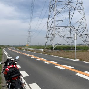 氷川神社（大串）にてwith CBR650R