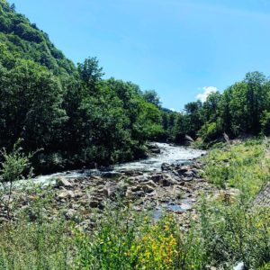 日本の秘境で出会った綺麗な空と山と川with CBR650R②