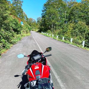 自然の奥に入っていく奥志賀スーパー林道with CBR650R②