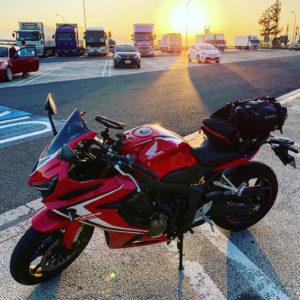野沢温泉サンセットポイントにてwith CBR650R③