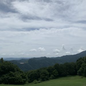 天空の牧場「秩父高原牧場」の風景with CBR650R③