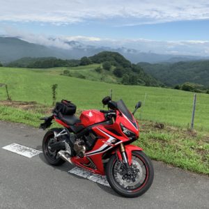 秩父高原牧場の天空ぶりな風景with CBR650R