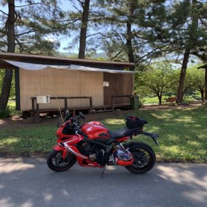 道の駅みなかみ水紀行館にてwith CBR650R①