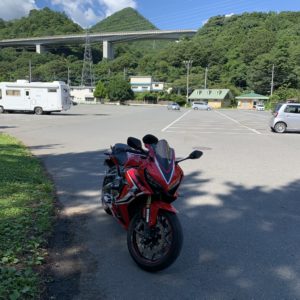 道の駅みなかみ水紀行館にてwith CBR650R②