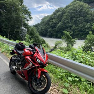 天竜川沿いを走るr18にてwith CBR650R②