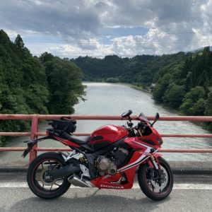 天竜川を渡る名もなき橋にてwith CBR650R②