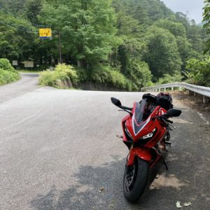 クリスタルラインのr112との分岐点with CBR650R