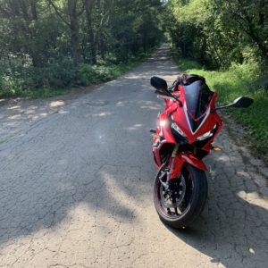 八ヶ岳まきばラインにてwith CBR650R④