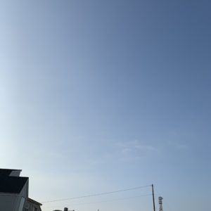 埼玉自宅付近の晴れ渡る空
