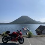 榛名湖畔より榛名富士を望むwith CBR650R