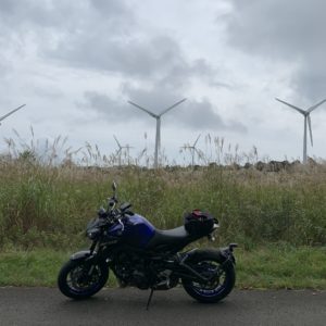 布引高原の巨大風車パラダイス風景(東ルートにて)with MT-09②