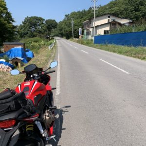 快走ロード「真田東部線」にてwith CBR650R