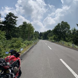 夏の緑あふれる志賀草津道路風景を行く with CBR650R
