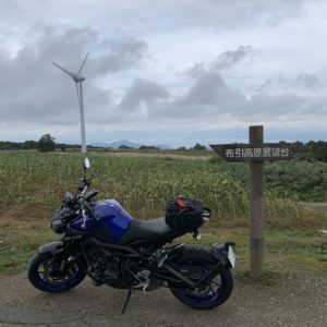 布引高原から猪苗代湖を望むwith MT-09