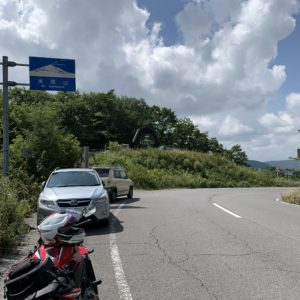 二度上峠付近の風景にて with CBR650R