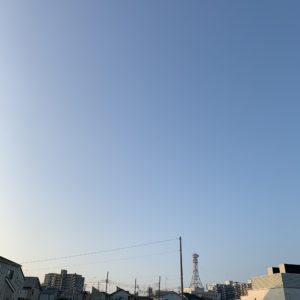 快晴でのツーリング出発