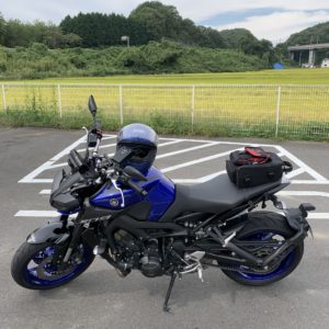 白川中央スマートIC下りてすぐの秋らしい風景with MT-09