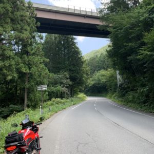 志賀草津道路のループ橋にてwith CBR650R
