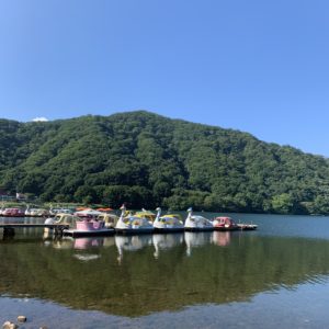 榛名公園を散策、榛名湖を眺める