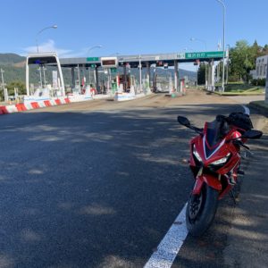 塩沢石打ICにてwith CBR650R