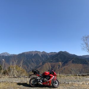 しらびそ高原での南アルプスの絶景with CBR650R
