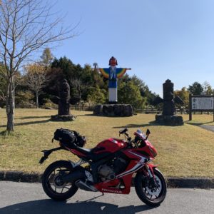 茶臼山高原道路の天狗棚駐車場にて