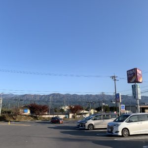 旅の最後に伊那谷で眺めた南アルプス