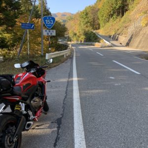 超快走ロードR153にてwith CBR650R
