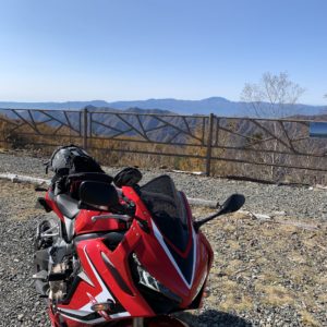 しらびそ高原での中央アルプスの絶景with CBR650R②