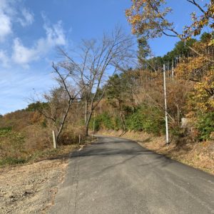 八溝山山頂へ向かう八溝林道の視界が開けたポイントにて②