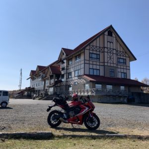 しらびそ高原にある天の川と言う名の宿泊施設with CBR650R