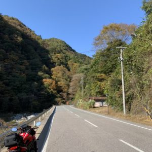 下栗の里に近いR152の快走ロード風景with CBR650R②