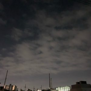 ツーリング出発前の埼玉自宅の空